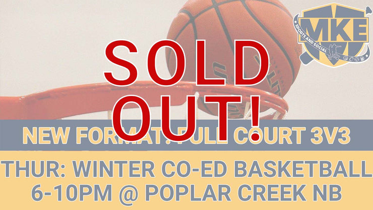 Thursday Winter Co-Ed Full Court 3v3 Basketball (6 Weeks)