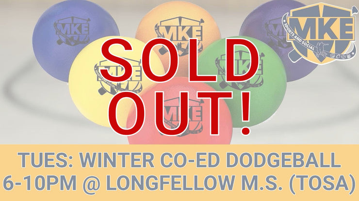 Tuesday Winter Co-Ed Dodgeball (6 Weeks) *WAUWATOSA*